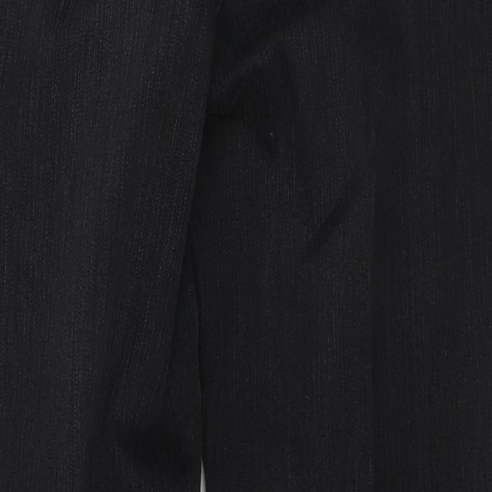 GARDEUR Womens Black Cotton Bootcut Jeans Size 32 in L31 in Regular Zip