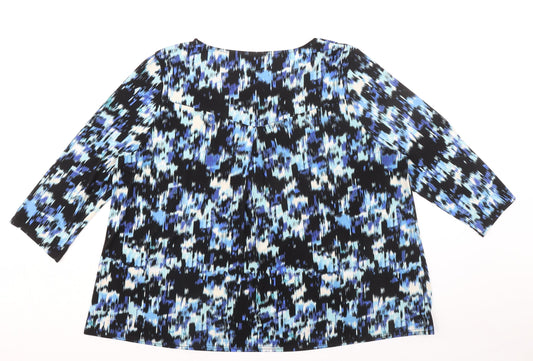 Womens UK Size 22 Together Black Basic Blouse