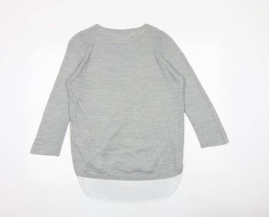 Womens UK Size 10 Dorothy Perkins Grey Pullover Jumper