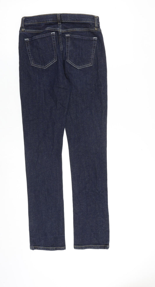 Topshop Womens Blue Cotton Skinny Jeans Size 26 in L30 in Regular Zip