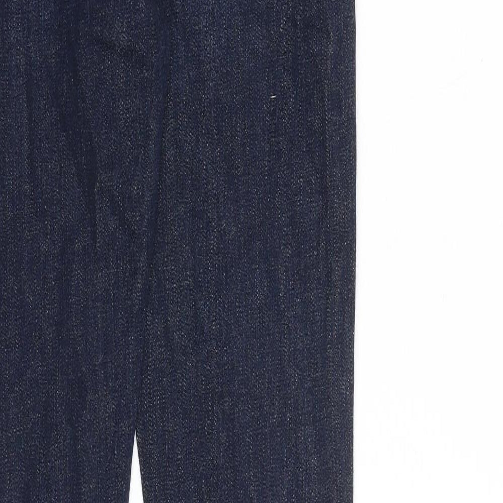 Topshop Womens Blue Cotton Skinny Jeans Size 26 in L30 in Regular Zip