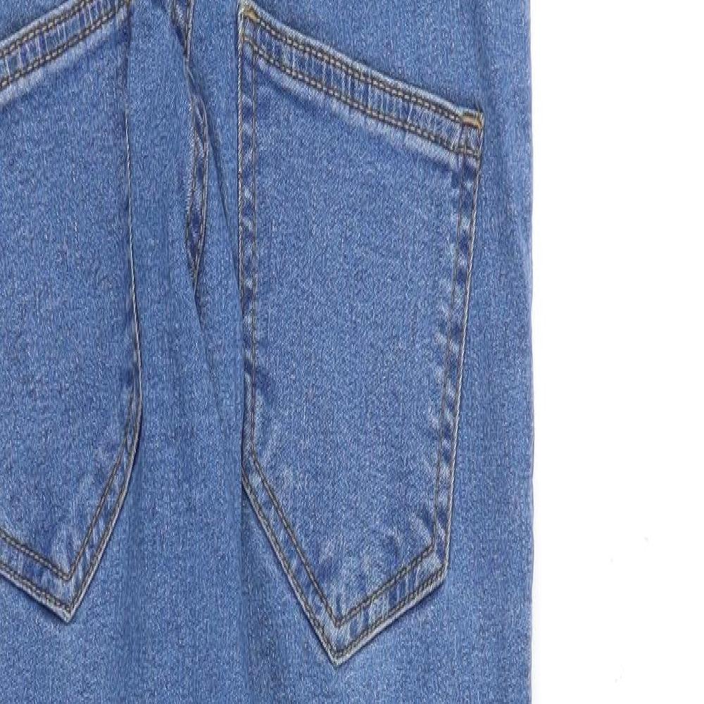 Dont think twice Womens Blue Cotton Skinny Jeans Size 8 L27 in Regular Zip