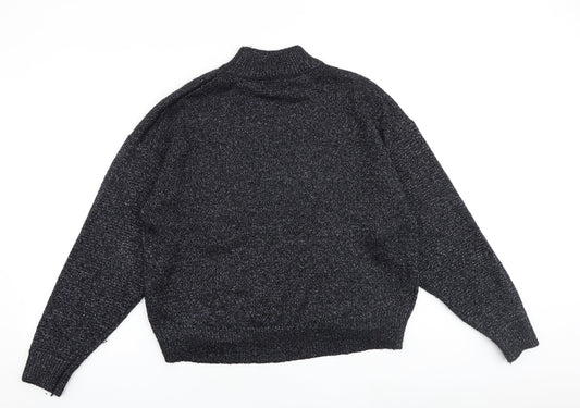 Womens UK Size M Zara Black Pullover Jumper