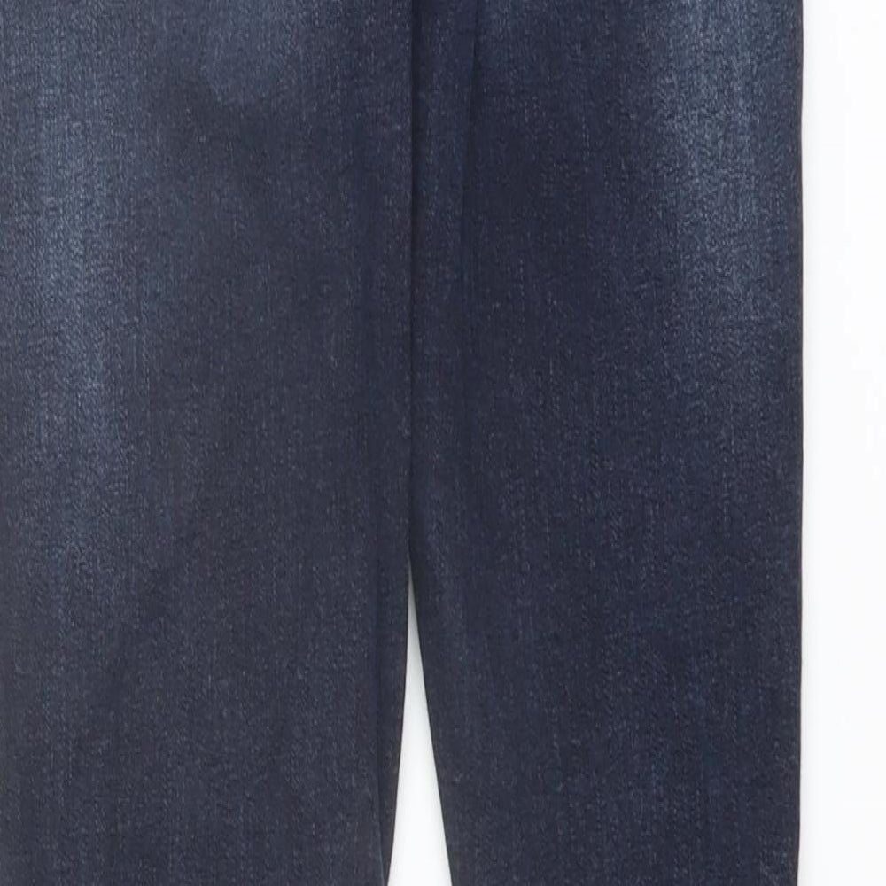 Debenhams Womens Blue Cotton Skinny Jeans Size 10 L27 in Slim Button