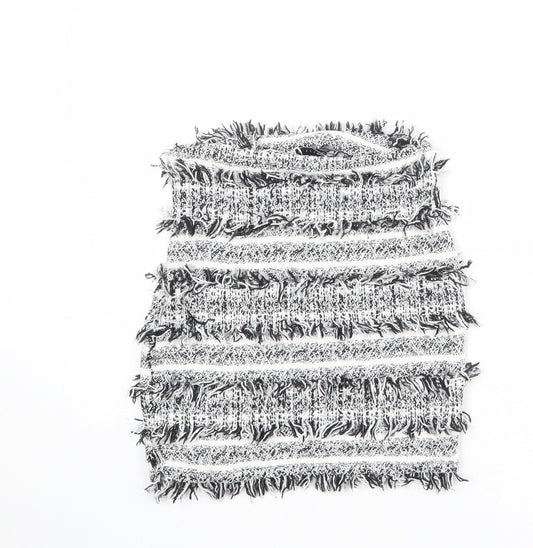 ASOS Womens White Cotton A-Line Skirt Size 6 Zip