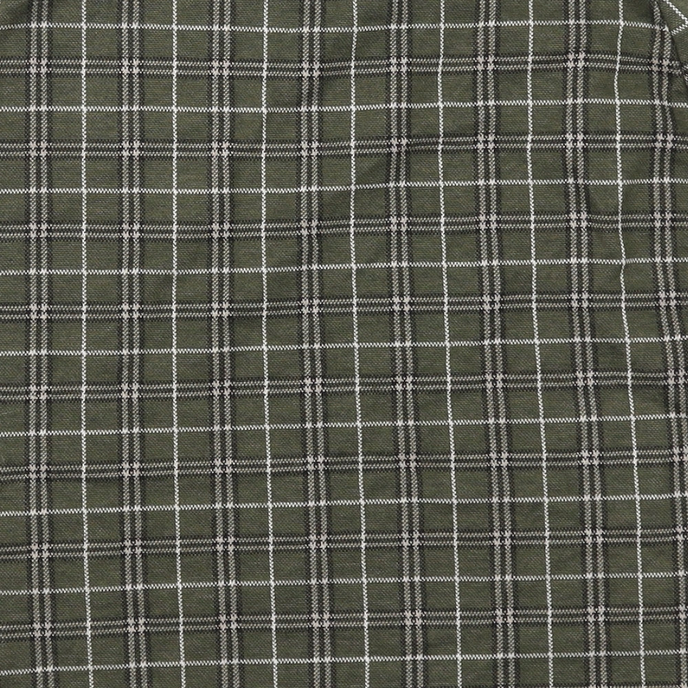 New Look Womens Green Plaid Polyester Straight & Pencil Skirt Size 8