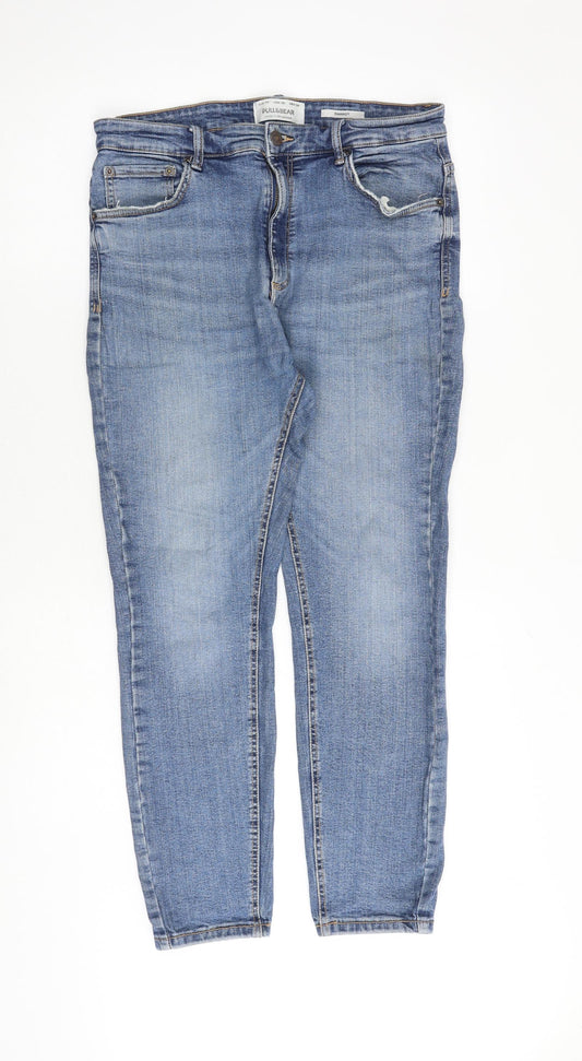 Womens UK Size 32 in Pull&Bear Regular Fit Skinny Blue Jeans