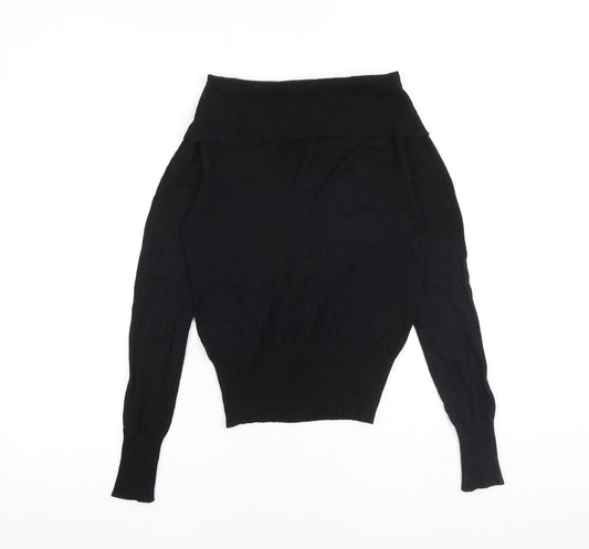 Womens UK Size 8 Oasis Black Pullover Jumper