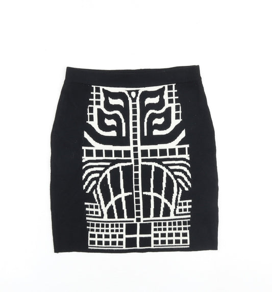 Womens UK Size 10 Apricot Bandage Skirt