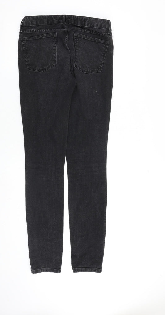 Gap Womens Grey Cotton Skinny Jeans Size 27 in L34 in Slim Zip
