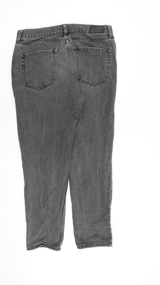BDG Womens Grey Cotton Mom Jeans Size 32 in L32 in Relaxed Button