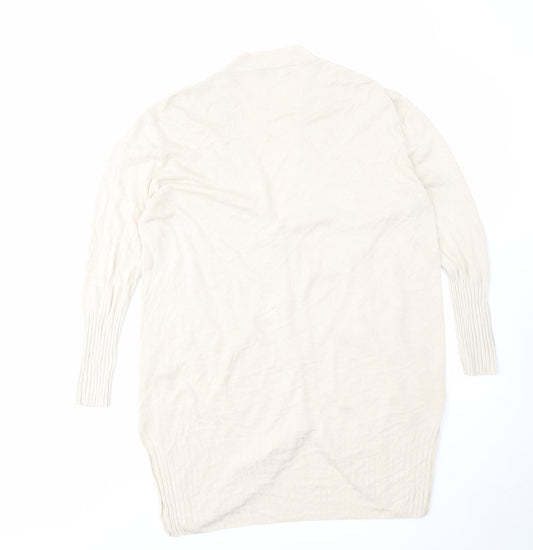Womens UK Size L Marks and Spencer Beige Cardigan Jumper