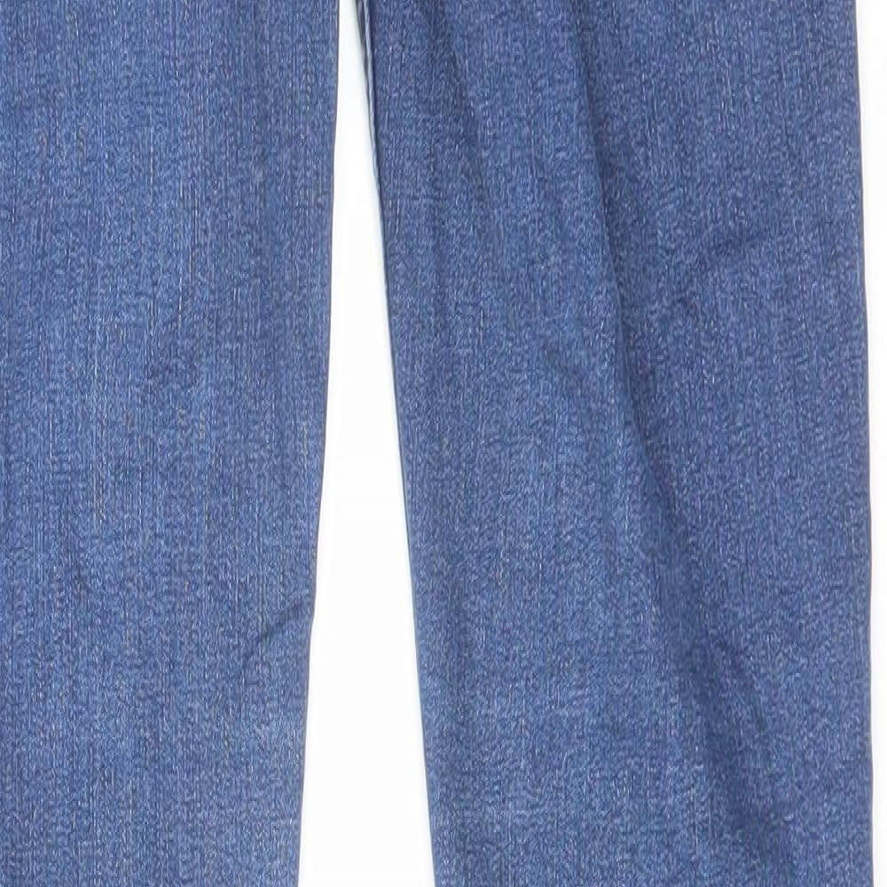 Oasis Womens Blue Cotton Skinny Jeans Size 8 L30 in Slim Zip