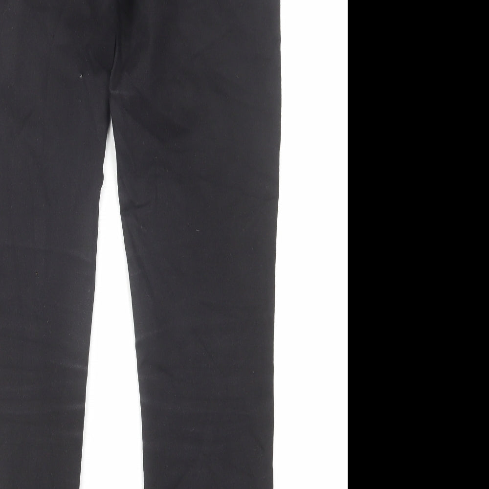 Zara Womens Black Cotton Skinny Jeans Size 10 L27 in Regular Zip