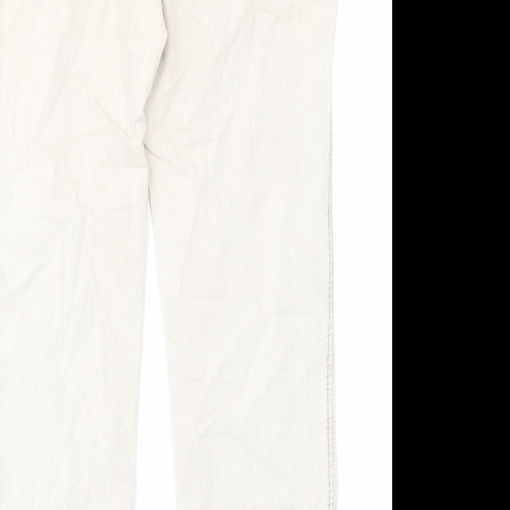 Womens UK Size 14 Bonita Regular Fit Straight Beige Jeans