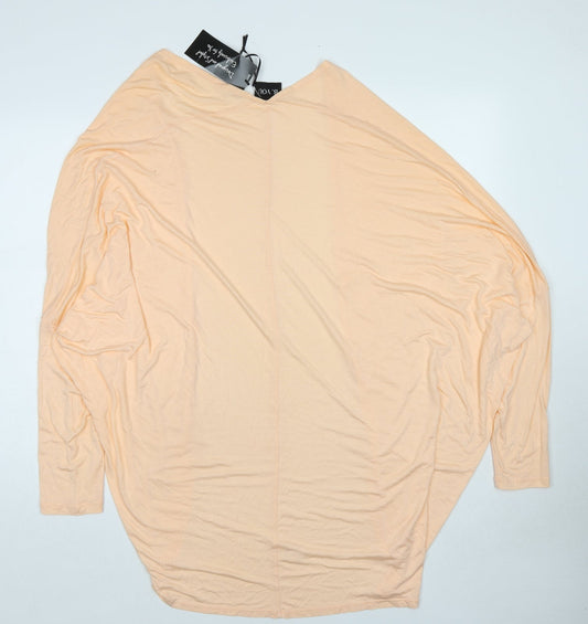 B.You Womens Beige V-Neck Viscose Cardigan Jumper Size 20