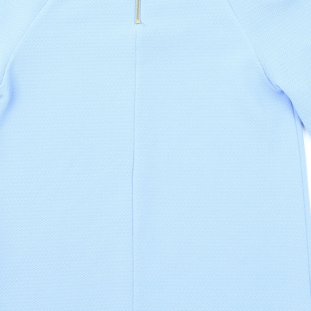 Womens UK Size 6 Warehouse Blue Basic Blouse