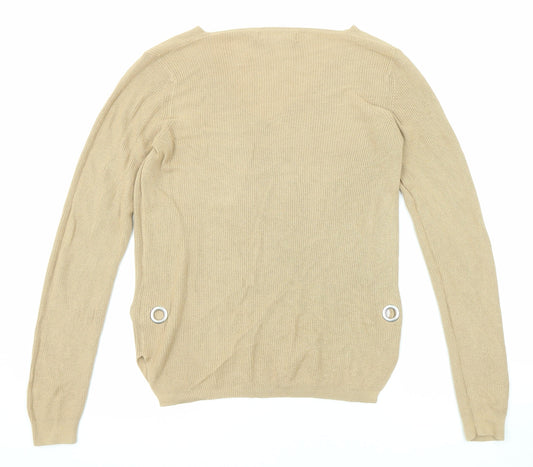 Womens UK Size 10 NEXT Beige Pullover Jumper