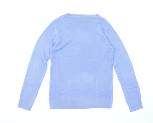 Womens UK Size 6 Marks and Spencer Purple Pullover Jumper