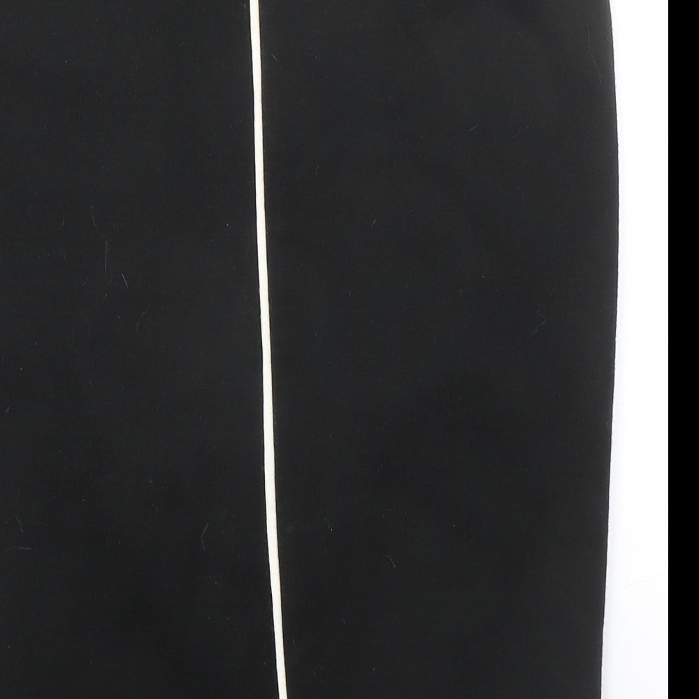 Dorothy Perkins Womens Black Acrylic Straight & Pencil Skirt Size 12 Zip