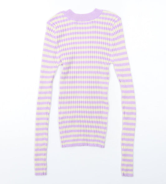 Womens UK Size M VERO MODA Purple Pullover Jumper