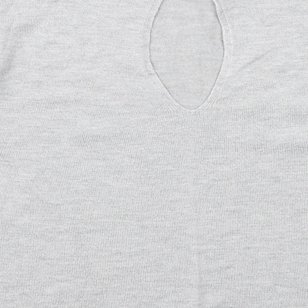 Womens UK Size 8 Miss Selfridge Grey Pullover Jumper