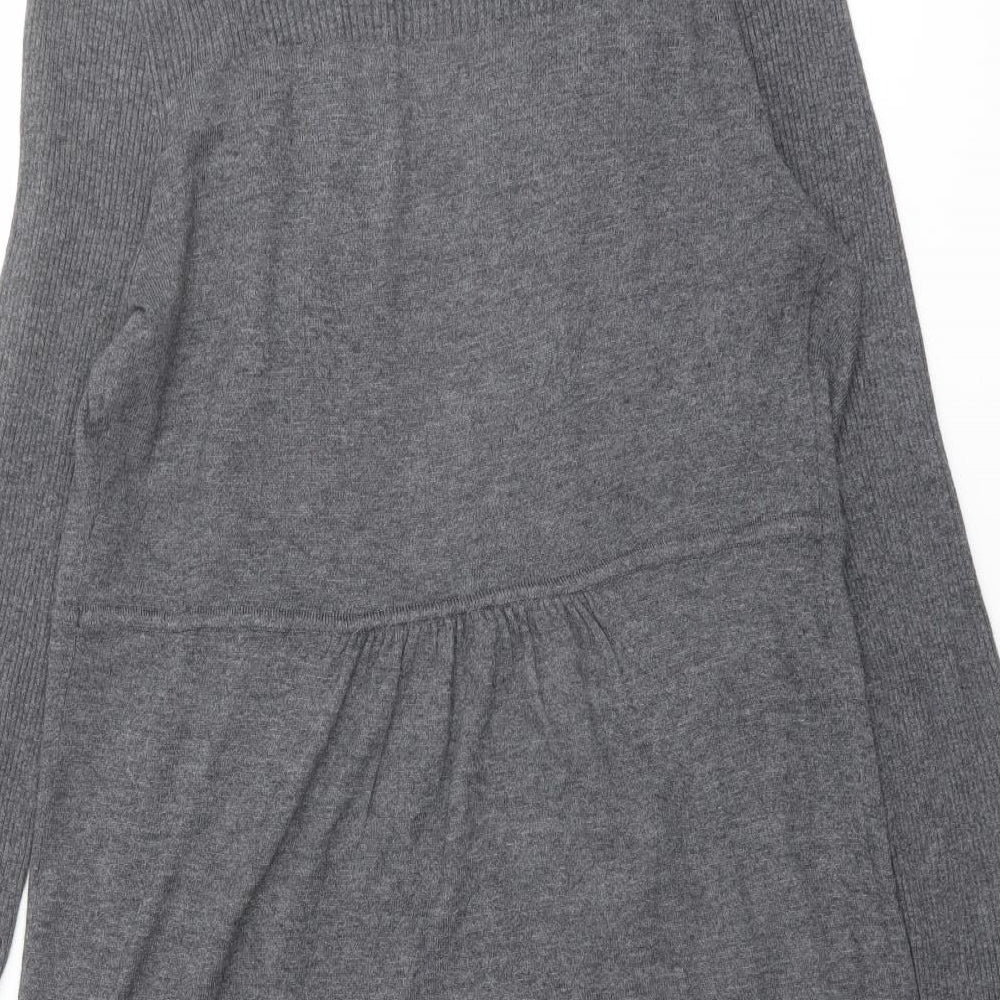 Womens UK Size 12 BHS Grey Cardigan Jumper