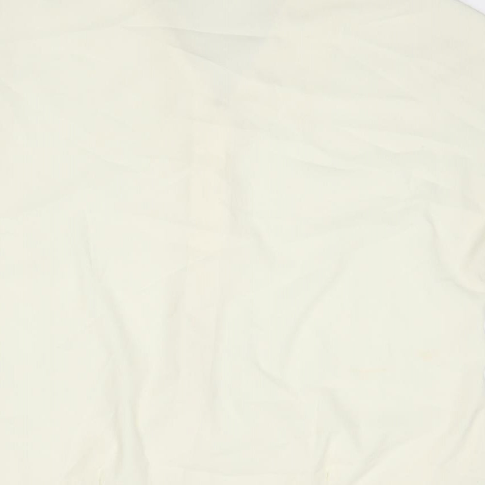 Womens UK Size 14 NEXT Ivory Basic Button-Up