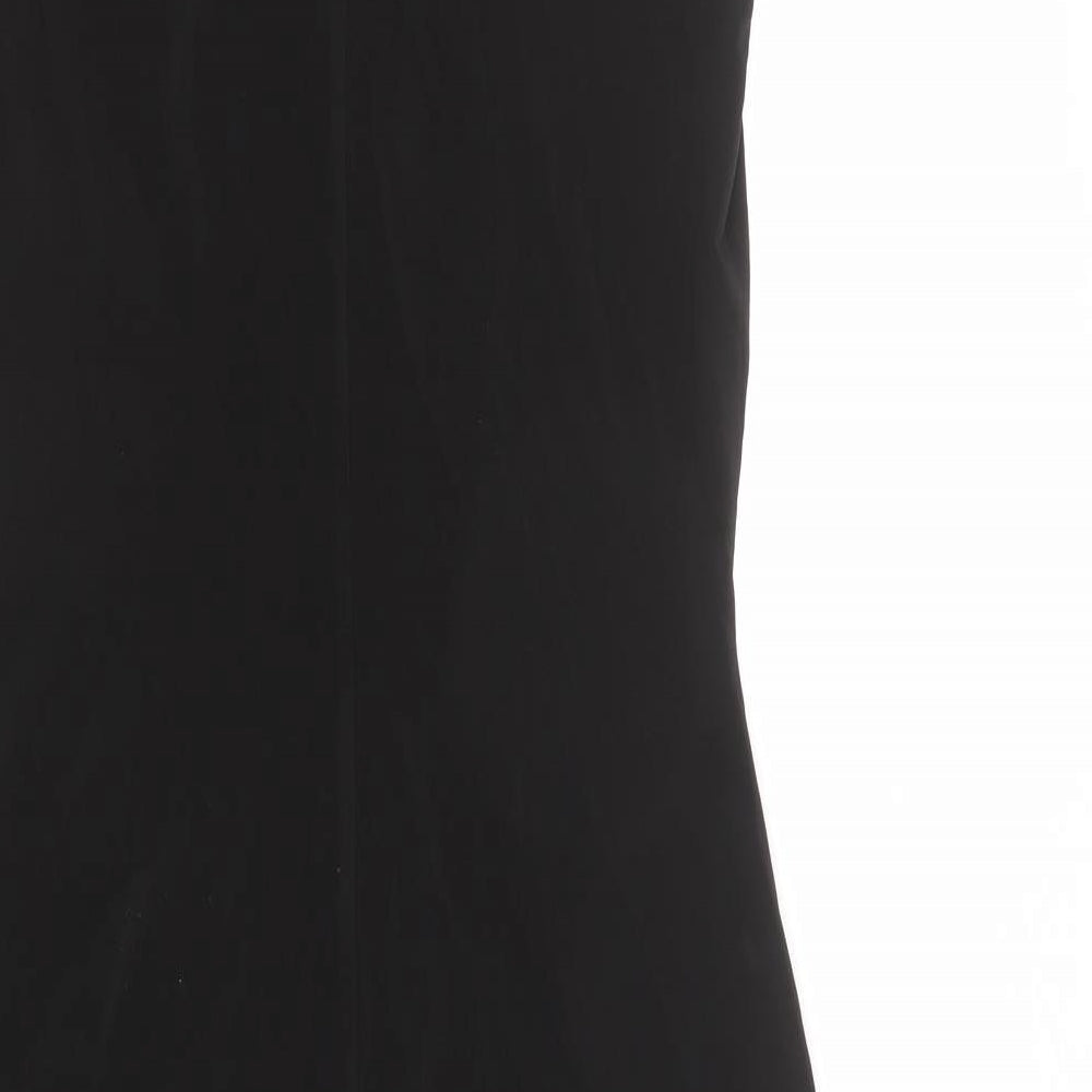 Oasis Womens Black Acetate A-Line Size 12 Halter Tie