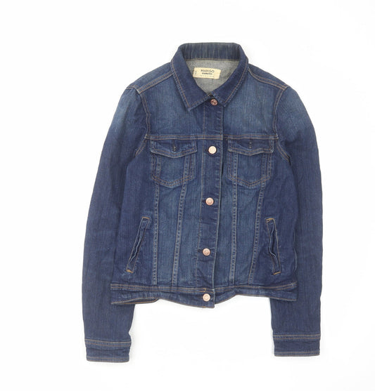 Womens UK Size S Mango Blue Jacket