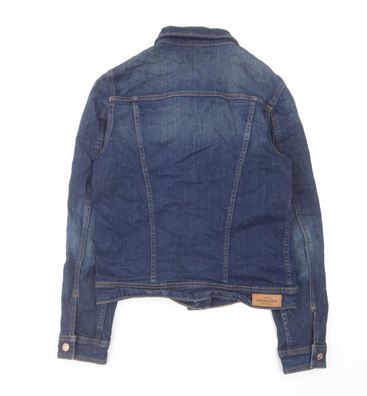 Womens UK Size S Mango Blue Jacket