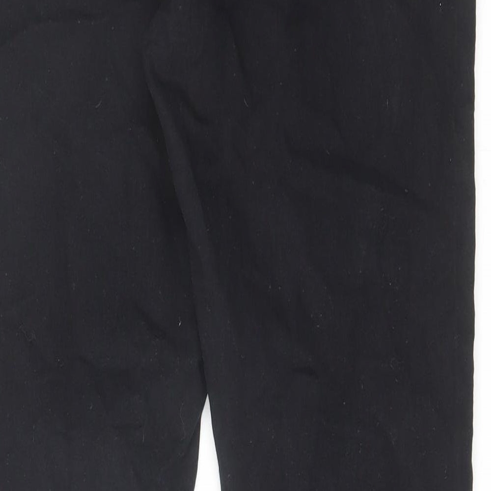 Denim & Co. Womens Black Cotton Skinny Jeans Size 12 L26 in Regular Zip