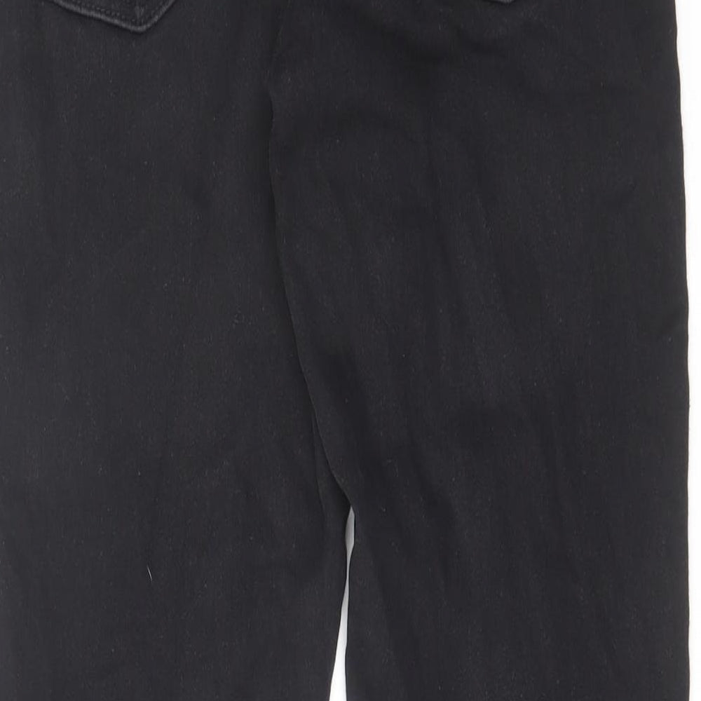 Denim & Co. Womens Black Cotton Skinny Jeans Size 14 L28 in Regular Zip