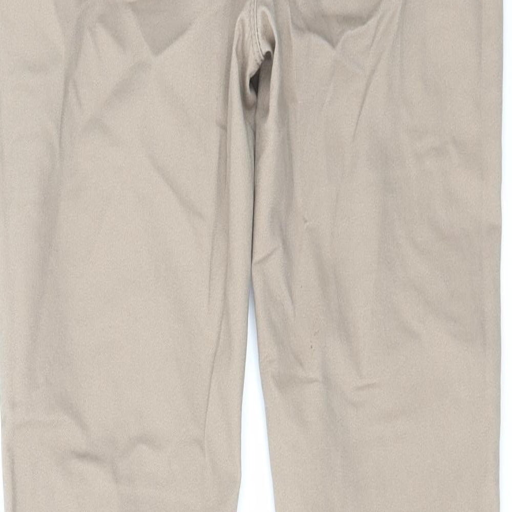 Denim & Co. Womens Beige Cotton Jegging Jeans Size 10 L29 in Regular