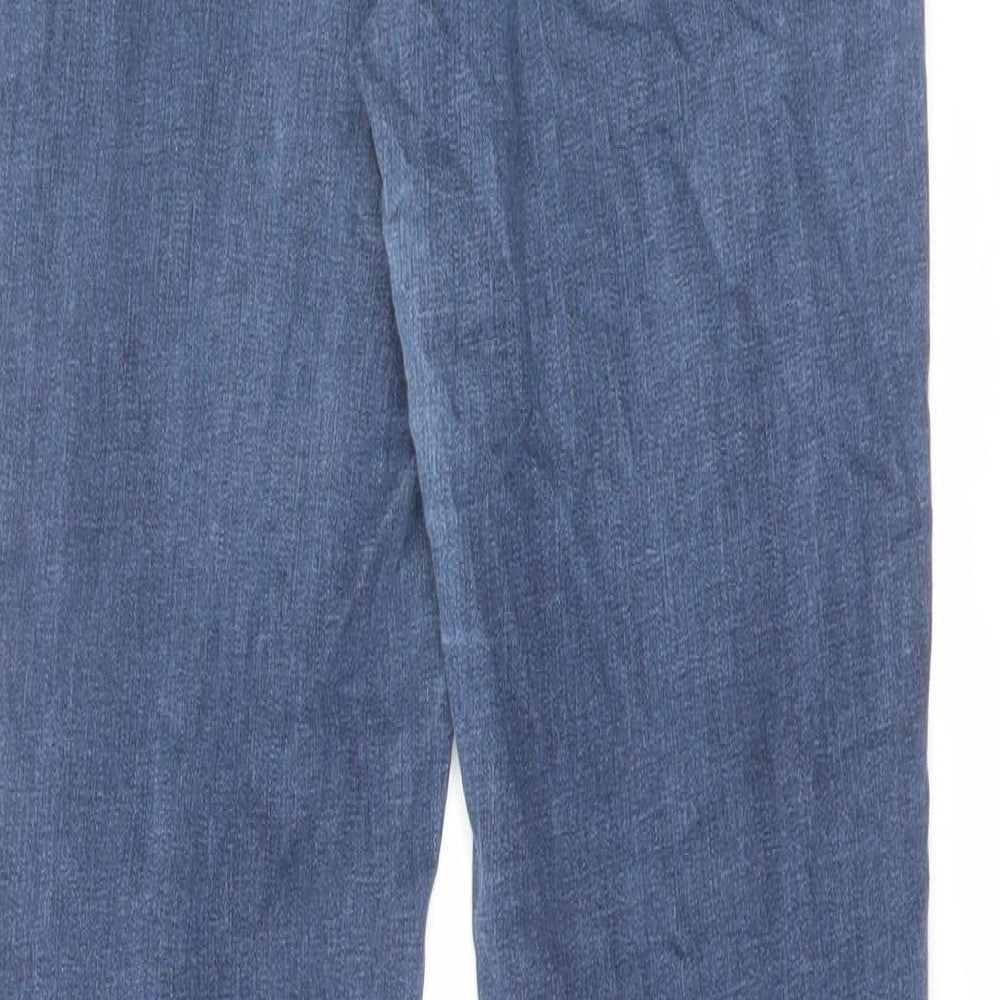 Topshop Womens Blue Cotton Skinny Jeans Size 28 in L30 in Regular Zip