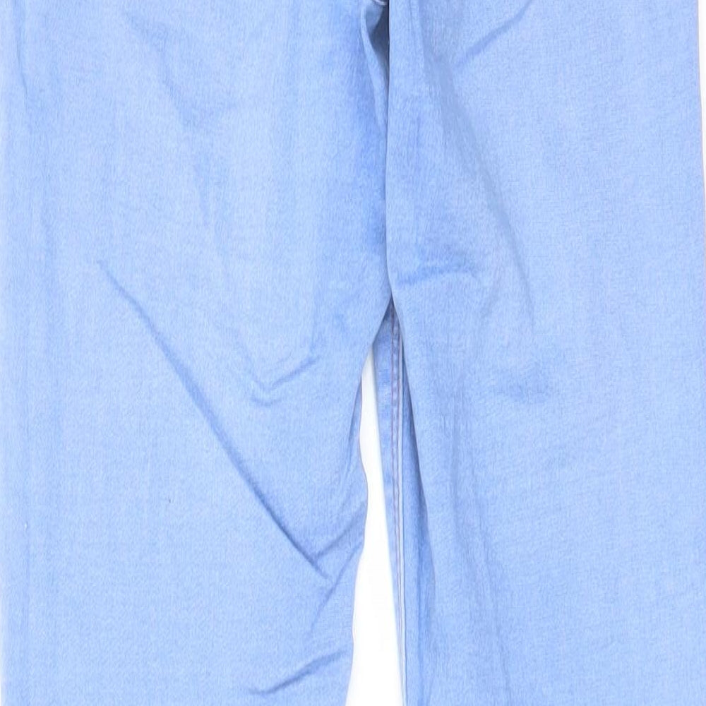 Matalan Womens Blue Cotton Skinny Jeans Size 10 L27 in Regular Zip