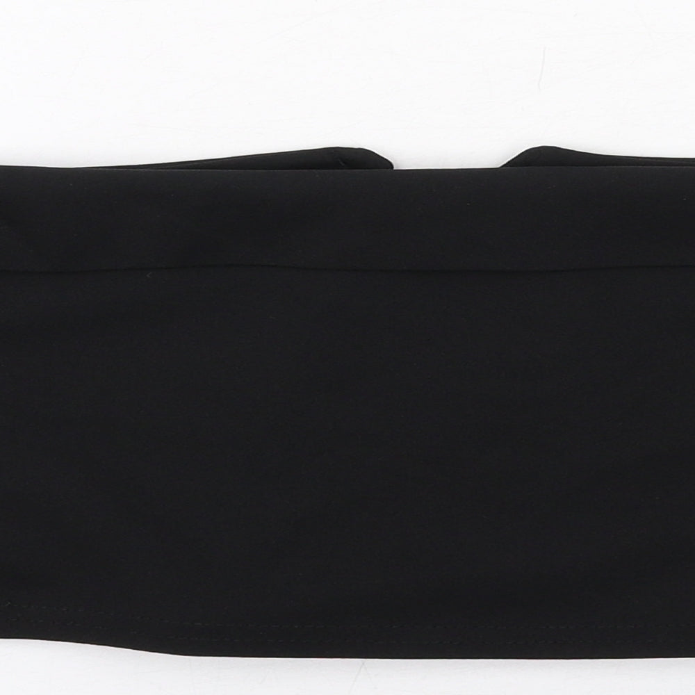 Womens UK Size 10 Missguided Black Cropped Blouse