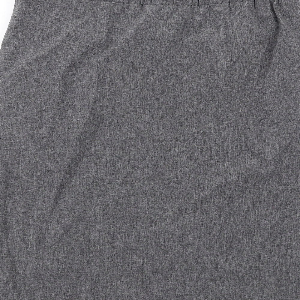 COS Womens Grey Polyamide A-Line Skirt Size 8