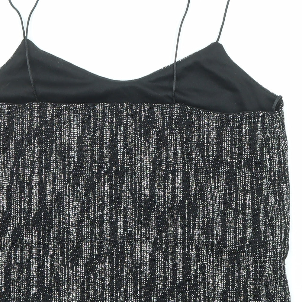 Womens UK Size 8 River Island Black Camisole Tank
