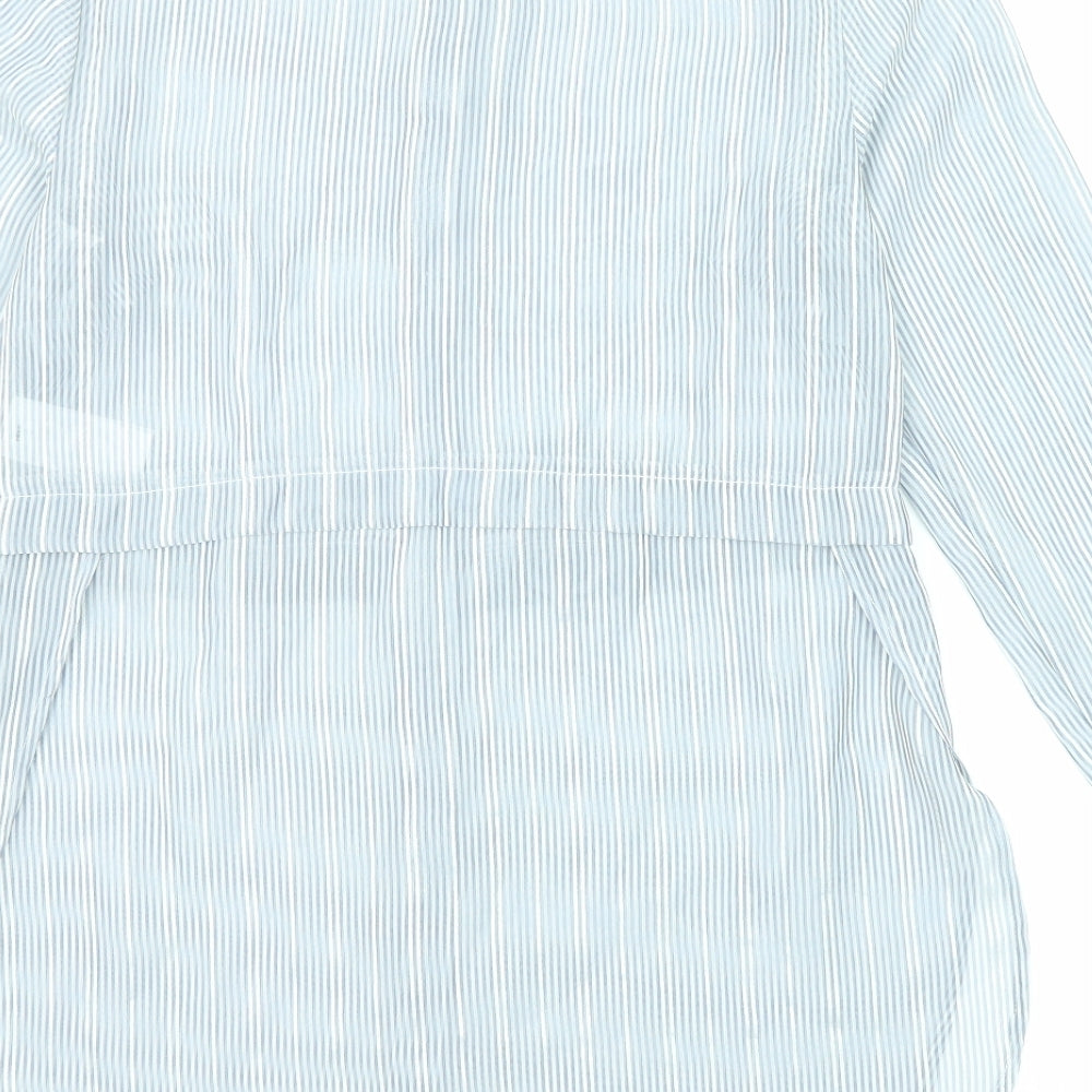 Womens UK Size 10 Warehouse Grey Tunic Button-Up