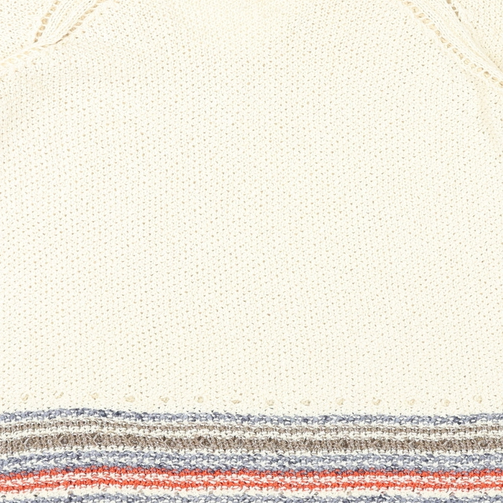 Womens UK Size 10 NEXT Ivory Pullover Jumper