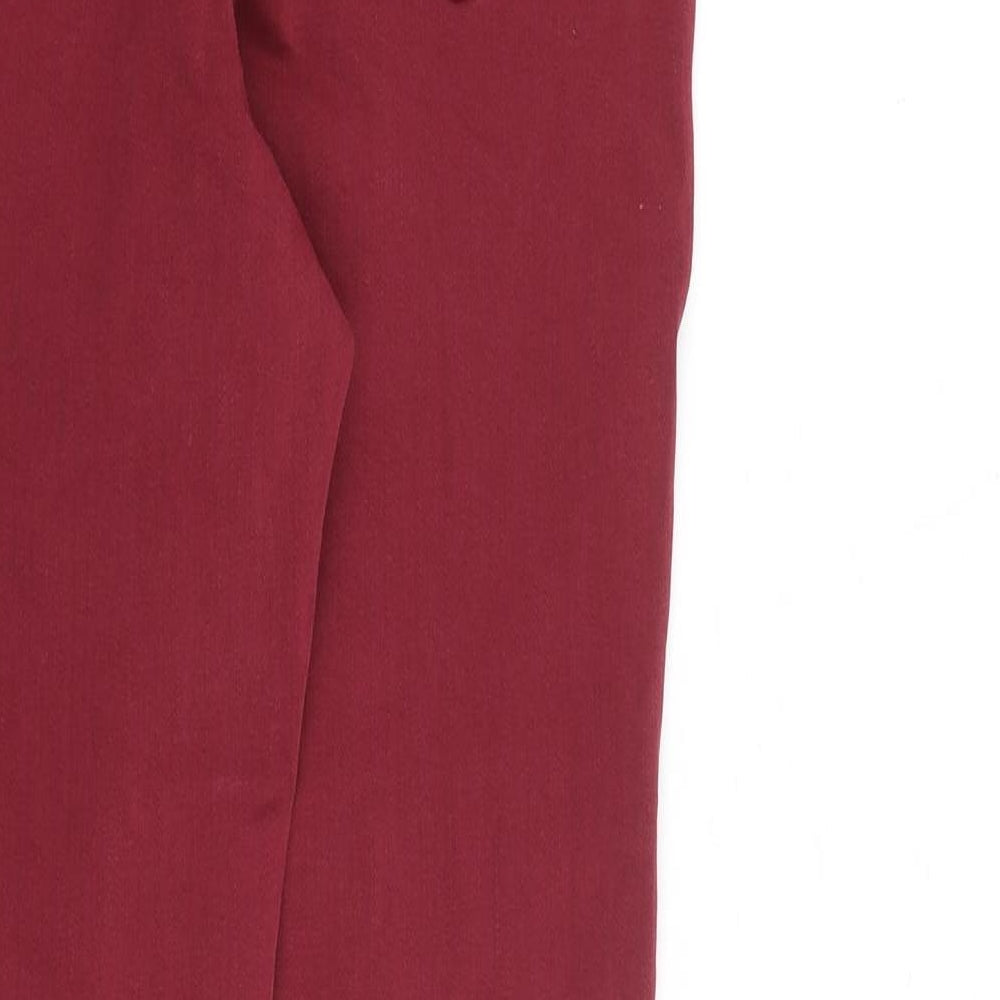 George Womens Red Cotton Skinny Jeans Size 12 L29 in Slim Zip