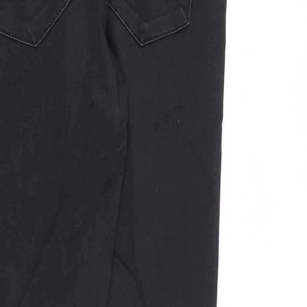 Topshop Womens Grey Cotton Skinny Jeans Size 28 in L32 in Regular Zip