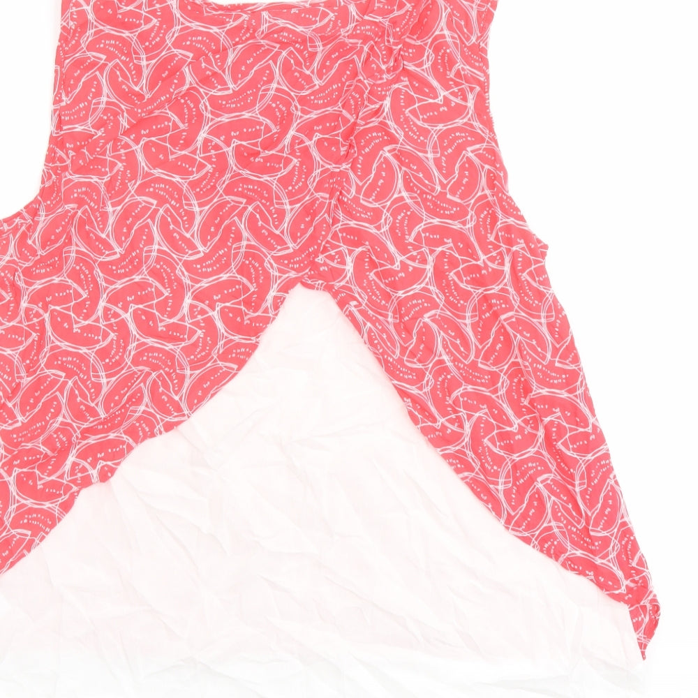Womens UK Size 10 Oliver Bonas Pink Basic Tank