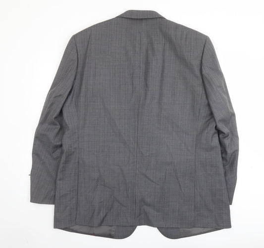 Mens UK Size 46 Brook Taverner Regular Grey Suit Jacket