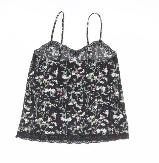 Womens UK Size 8 Marks and Spencer Black Camisole Tank