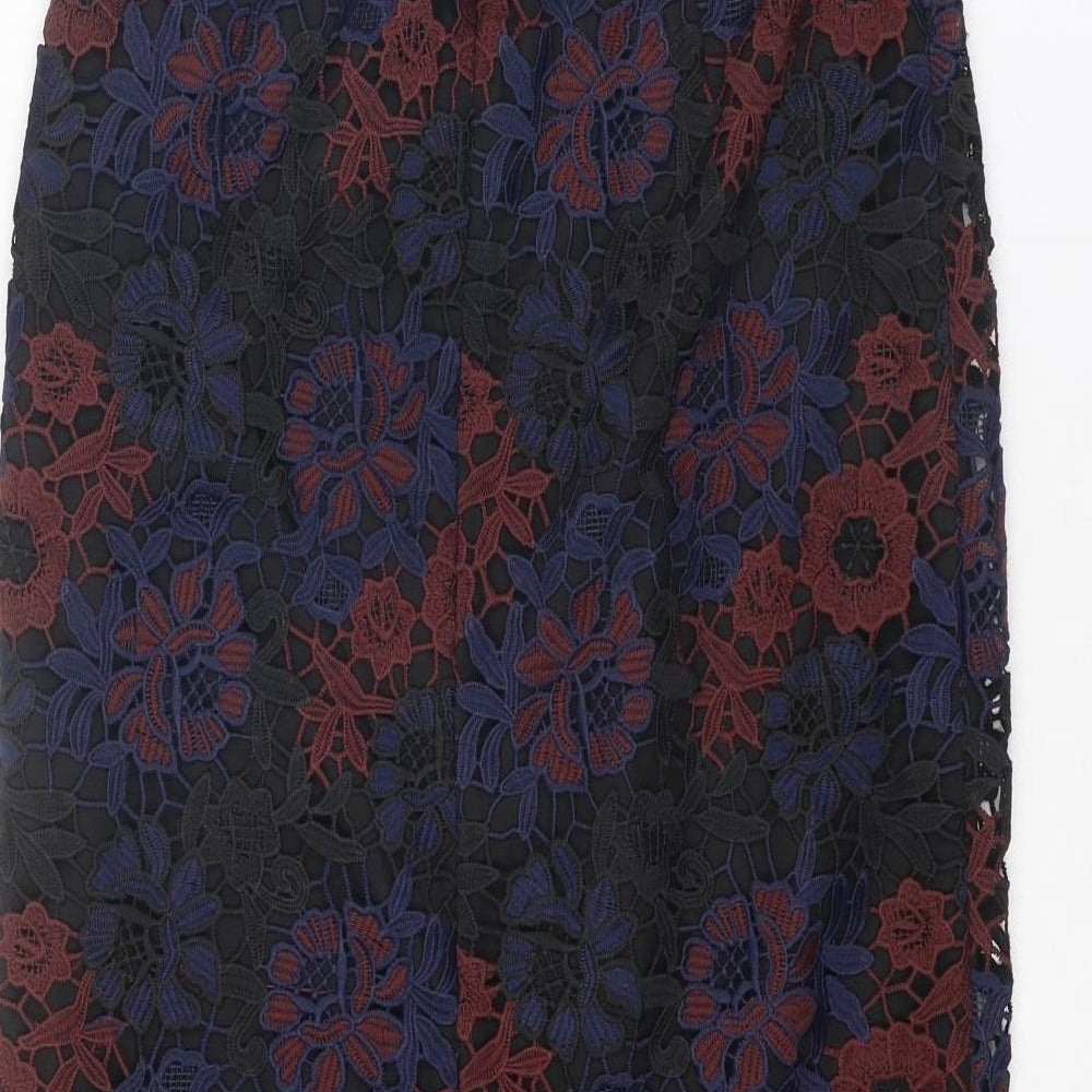 Womens UK Size 8 Topshop A-Line Lace Skirt