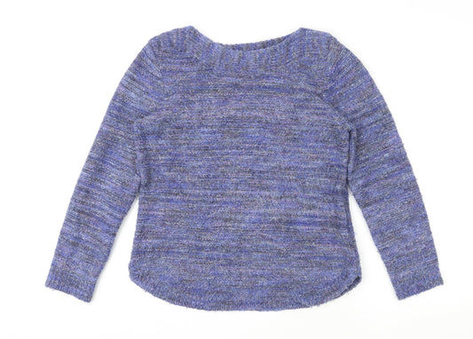 Womens UK Size M Pebble Bay Blue Pullover Jumper