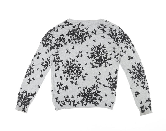 Womens UK Size 12 Marks and Spencer Grey Pullover Jumper