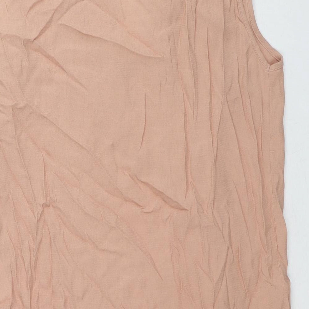 Womens UK Size 10 Marks and Spencer Beige Tunic Blouse